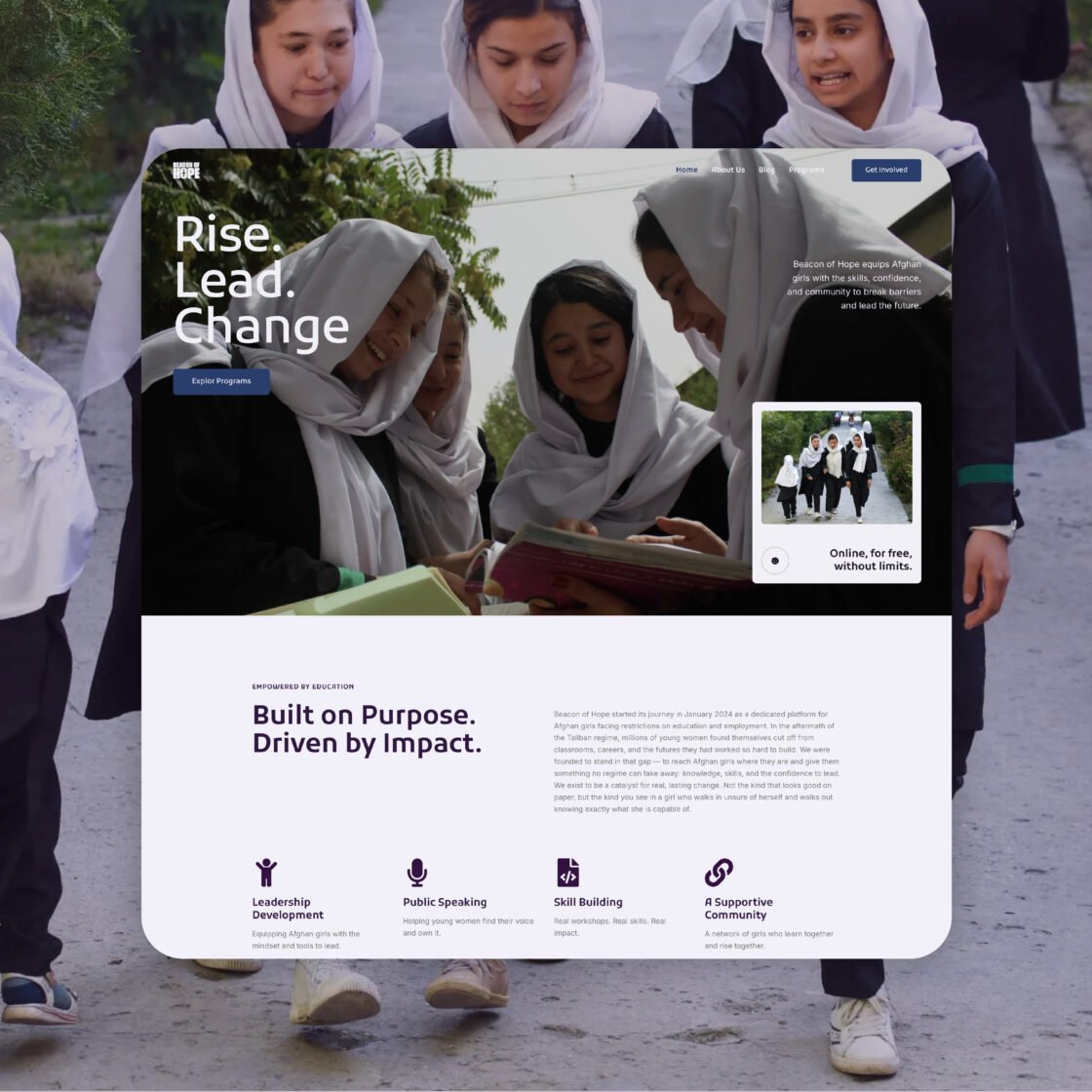Web Development for Beacon of Hope